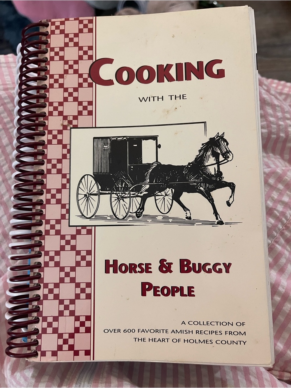 Cooking with the Horse & Buggy People Cookbook - Cream & Maroon